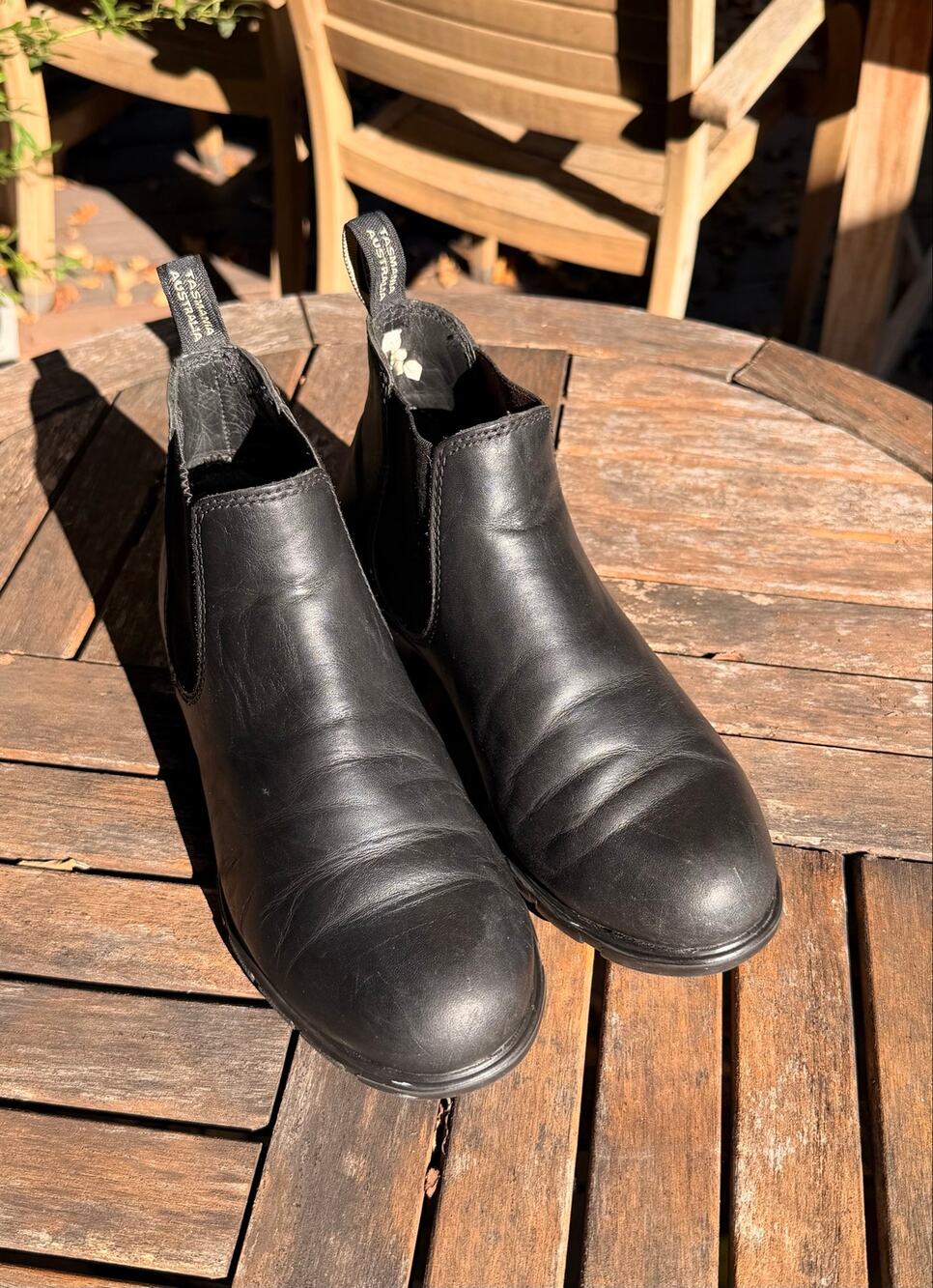 Blundstone 1971 Womens 9 EU 39 Black Leather Low Heel Chelsea Ankle Boots